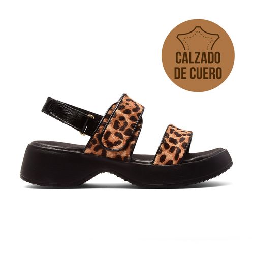SANDALIA PLATAFORMA DE CUERO USAFLEX