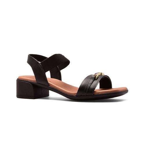 SANDALIA CASUAL TACO BAJO DE CUERO USAFLEX REMI
