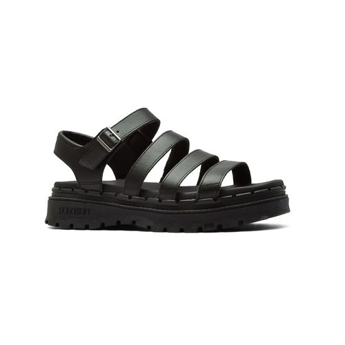SANDALIA CASUAL SKECHERS JAMMERS POPPIN BLACK
