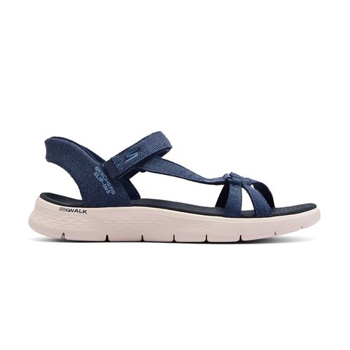 SANDALIA CASUAL SKECHERS SLIP-INS GO WALK FLEX ILLUMINATE NAVY