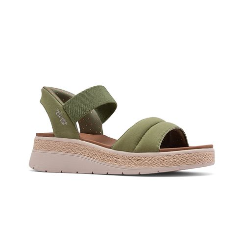 SANDALIA CASUAL SKECHERS SLIP-INS BOBS SUN RAY GREEN