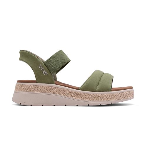SANDALIA CASUAL SKECHERS SLIP-INS BOBS SUN RAY GREEN