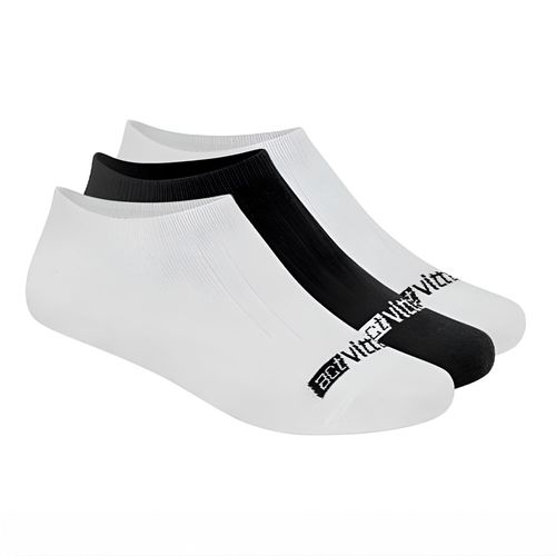 PACK DE MEDIAS ACTVITTA CLASSIC X3 CAÑA BAJA BLACK AND WHITE TALLES DEL 41 AL 46