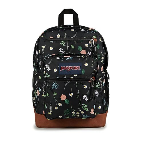 MOCHILA JANSPORT COOL STUDENT FLOWERS BLACK