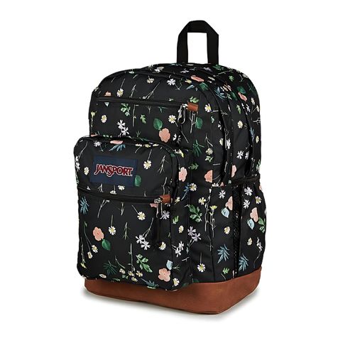 MOCHILA JANSPORT COOL STUDENT FLOWERS BLACK