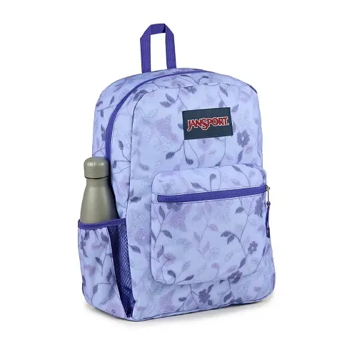 MOCHILA JANSPORT CROSS TOWN FLOWERS LILA