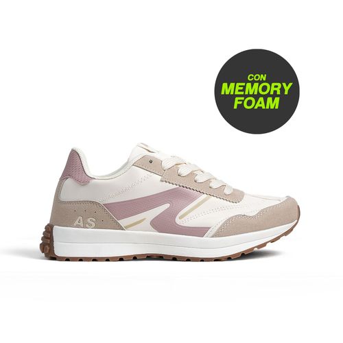 CHAMPION DEPORTIVO AMERICAN SPORT ABRUS LADY TALLES 36 AL 40 BEIGE AND PINK