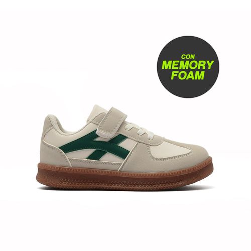 CHAMPION DEPORTIVO PARA NIÑOS AMERICAN SPORT BATHIA WHITE AND GREEN TALLES DEL 26 AL 31