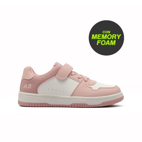 CHAMPION DEPORTIVO PARA NIÑOS AMERICAN SPORT GARUVA WHITE AND PINK