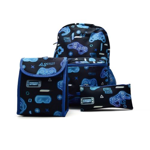 MOCHILA CON CARTUCHERA Y LONCHERA AMERICAN SPORT MIX 5.0